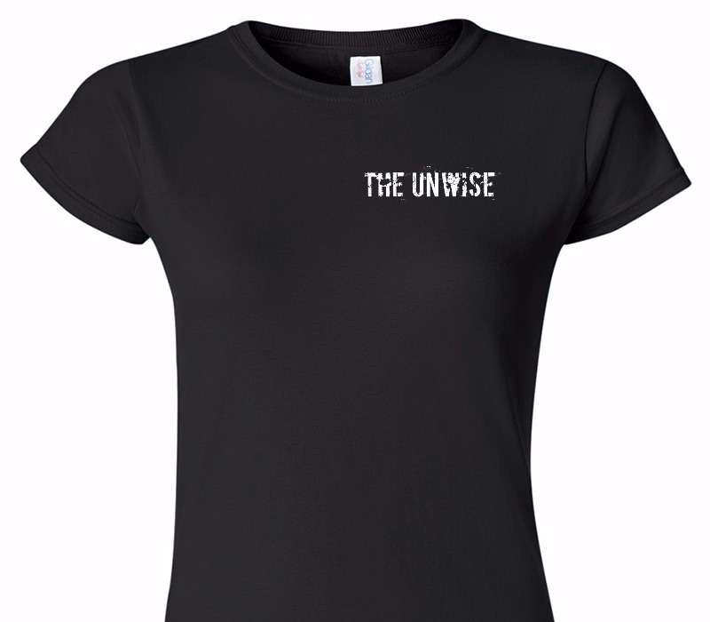 Custom Womens Soft Style 100% Cotton Black T-Shirt
