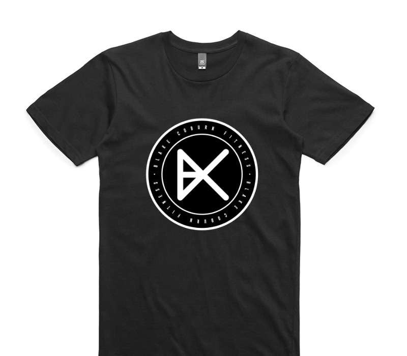 Custom AS Colour 100% Cotton Black T-Shirt