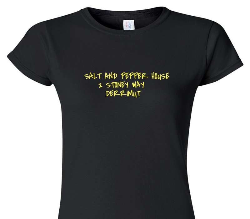 Custom Womens Soft Style 100% Cotton Black T-Shirt