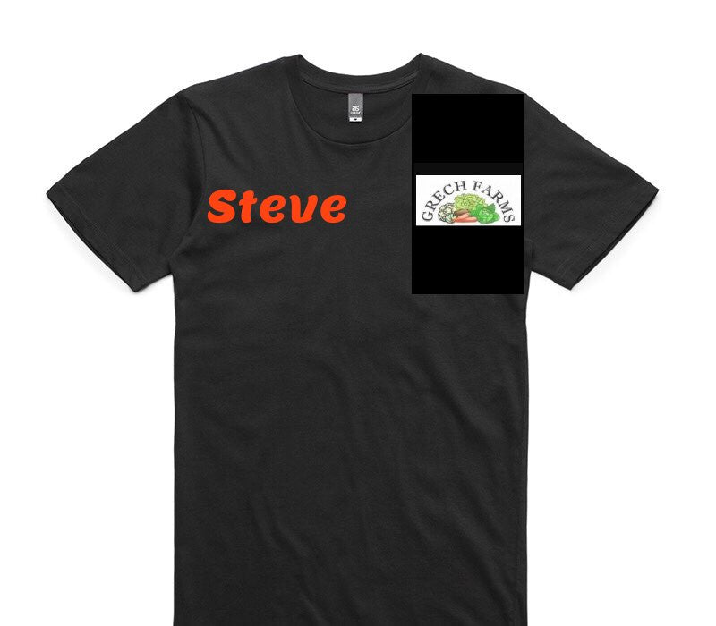 Custom AS Colour 100% Cotton Black T-Shirt