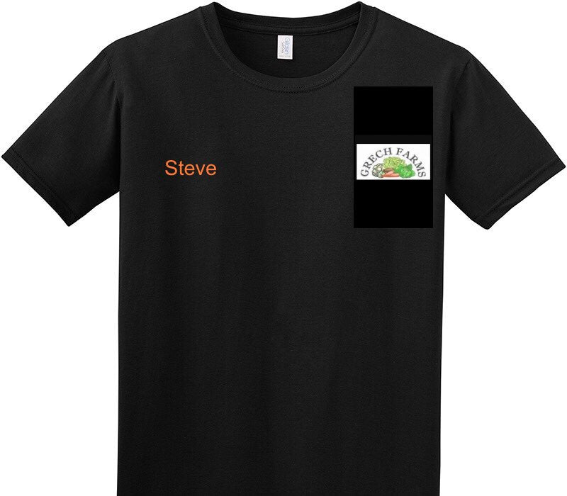 Custom Adult Soft Style 100% Cotton Black T-Shirt