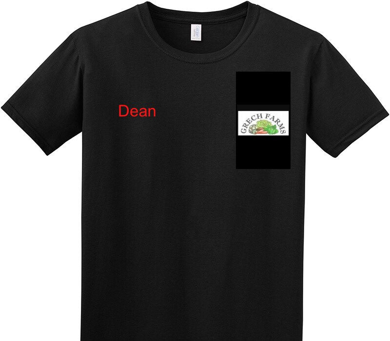 Custom Adult Soft Style 100% Cotton Black T-Shirt