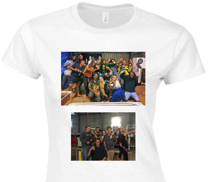 Custom Womens Soft Style 100% Cotton White T-Shirt