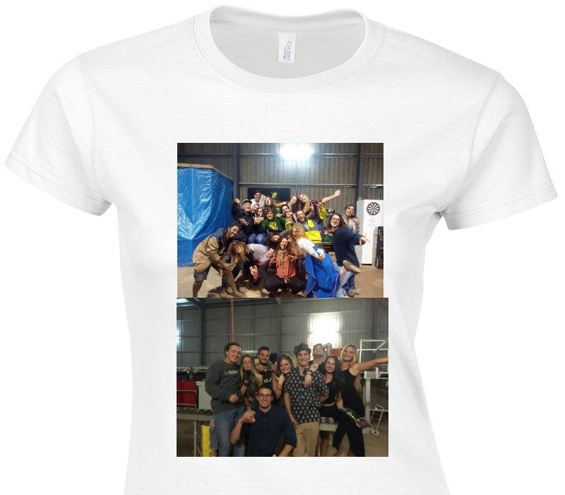 Custom Womens Soft Style 100% Cotton White T-Shirt
