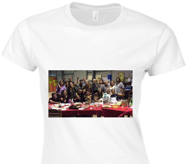 Custom Womens Soft Style 100% Cotton White T-Shirt