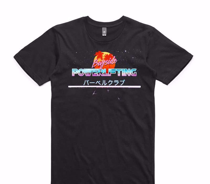 Custom AS Colour 100% Cotton Black T-Shirt