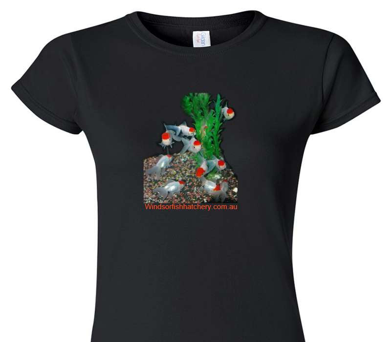 Custom Womens Soft Style 100% Cotton Black T-Shirt