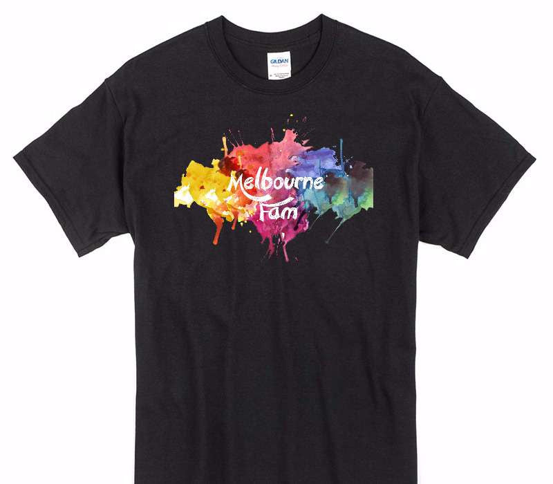 Custom Gildan 100% Cotton Black T-Shirt
