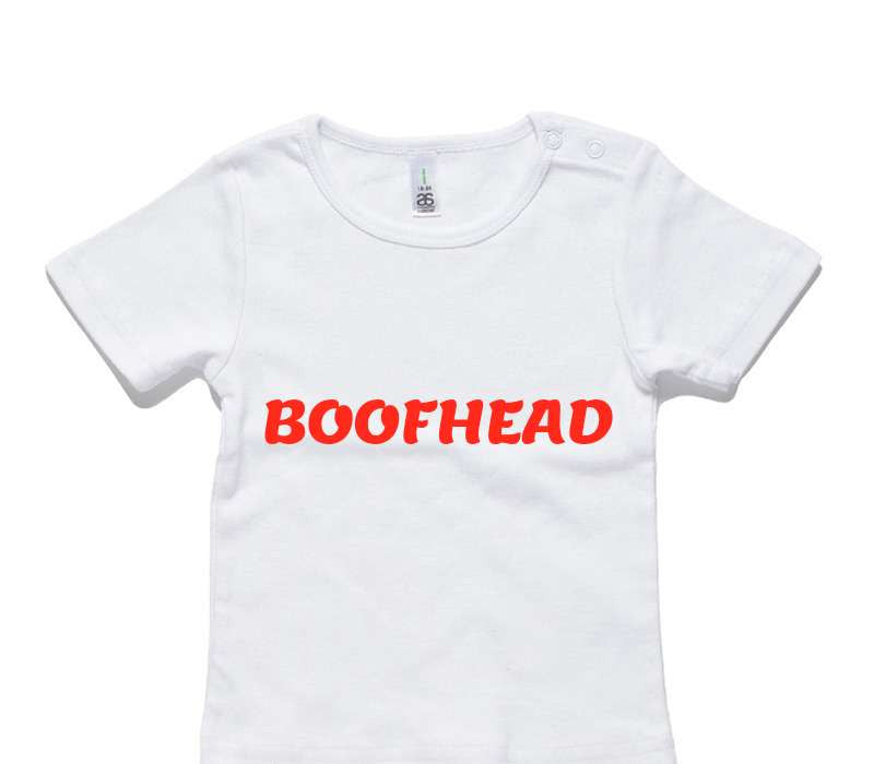 Custom AS Colour White Baby T-Shirt