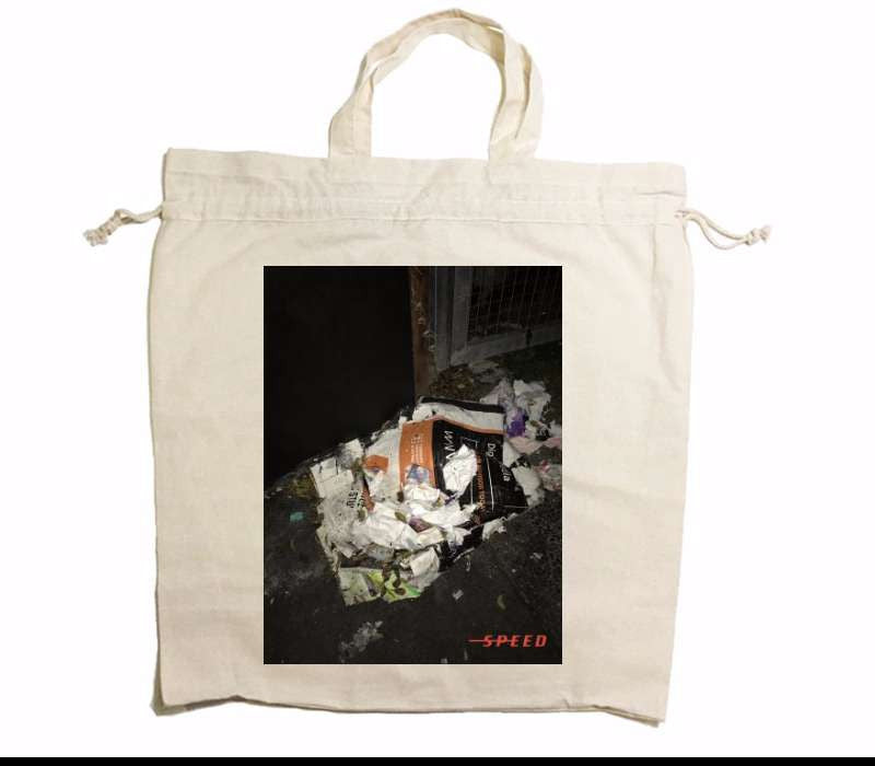 Custom Drawstring Tote Bag Cotton Calico