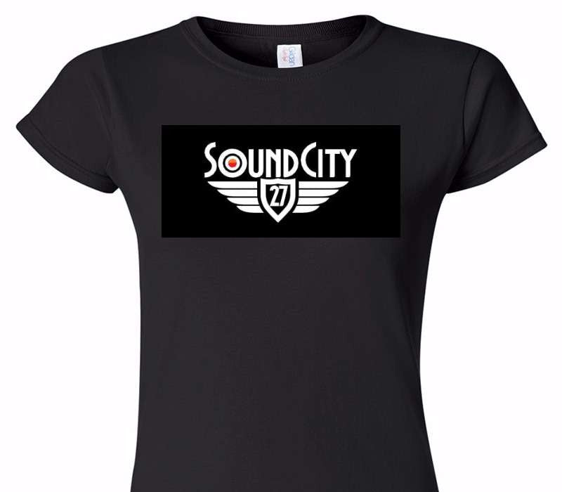 Custom Womens Soft Style 100% Cotton Black T-Shirt