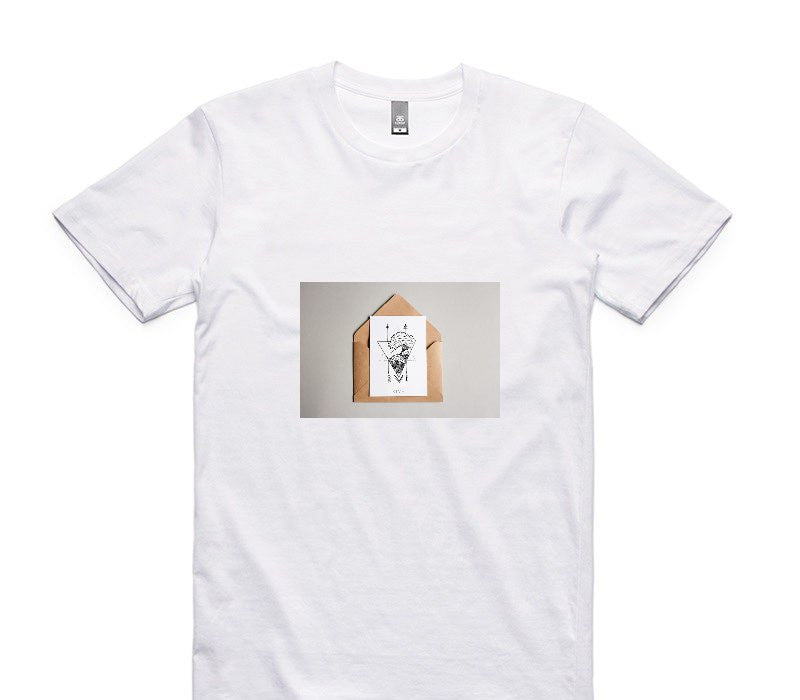 Custom AS Colour 100% Cotton White T-Shirt