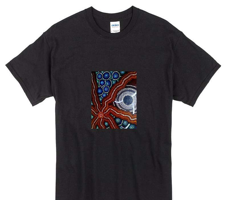 Custom Gildan 100% Cotton Black T-Shirt