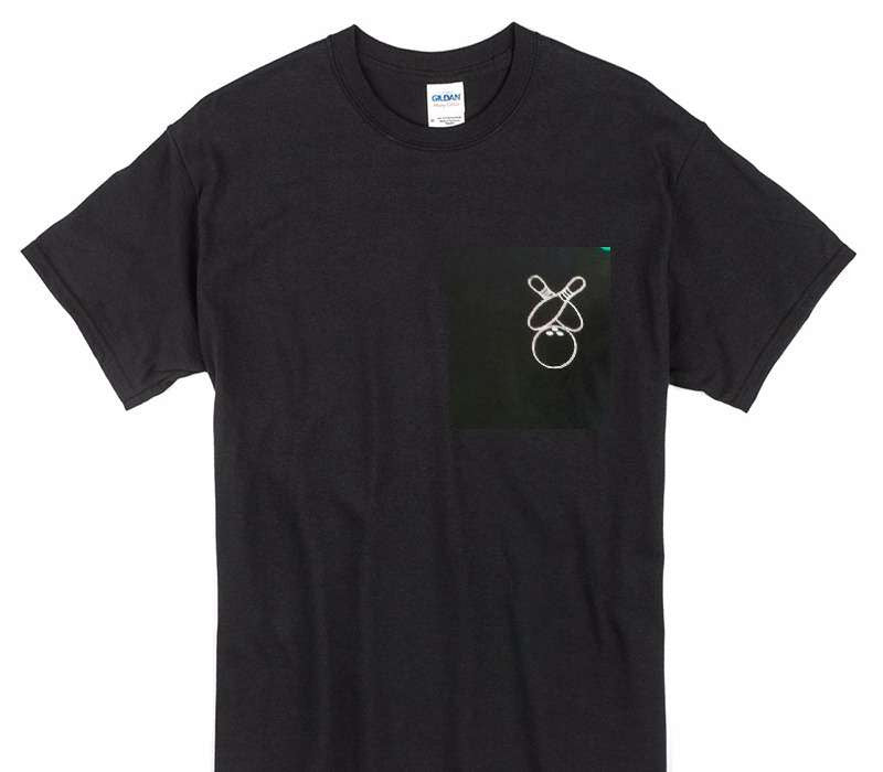 Custom Gildan 100% Cotton Black T-Shirt