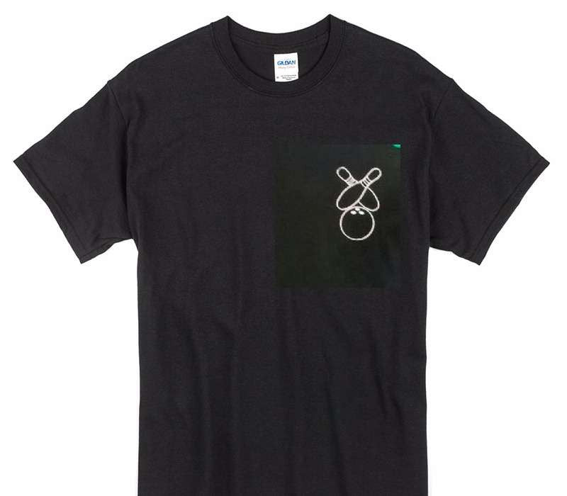 Custom Gildan 100% Cotton Black T-Shirt