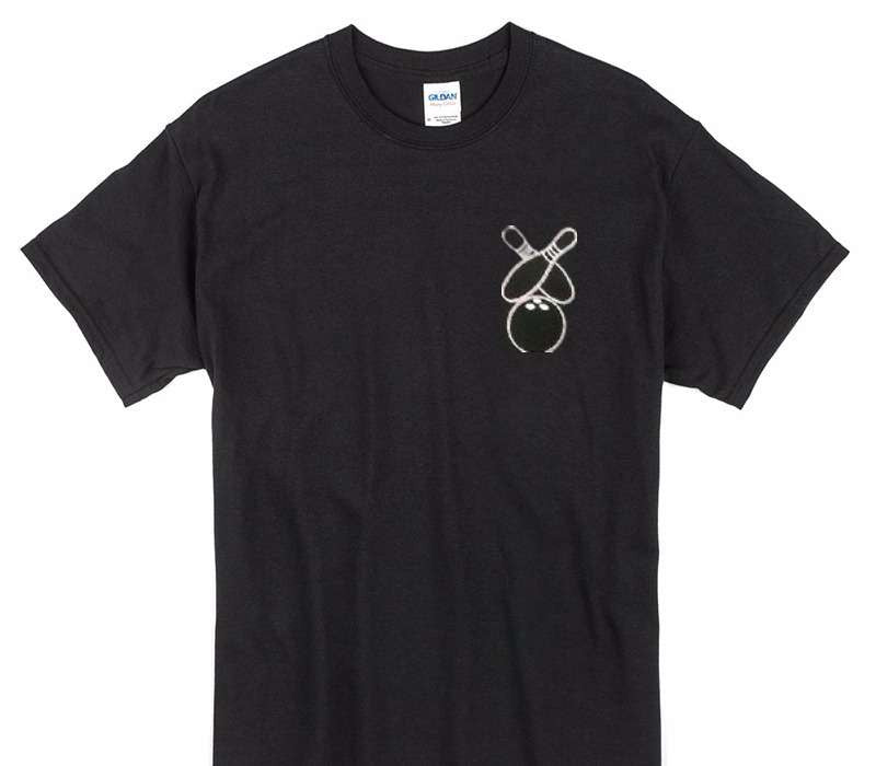 Custom Gildan 100% Cotton Black T-Shirt