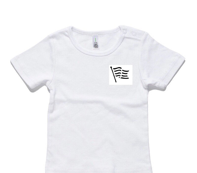 Custom AS Colour White Baby T-Shirt
