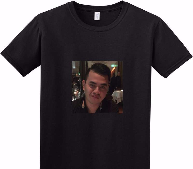 Custom Adult Soft Style 100% Cotton Black T-Shirt