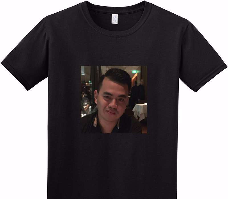 Custom Adult Soft Style 100% Cotton Black T-Shirt