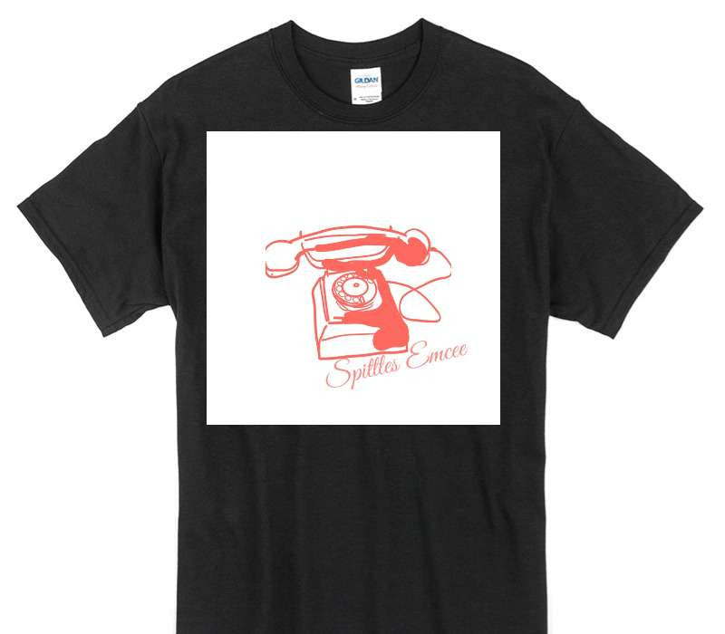 Custom Gildan 100% Cotton Black T-Shirt
