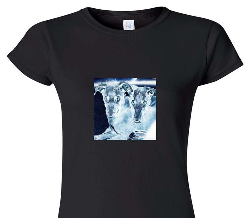 Custom Womens Soft Style 100% Cotton Black T-Shirt