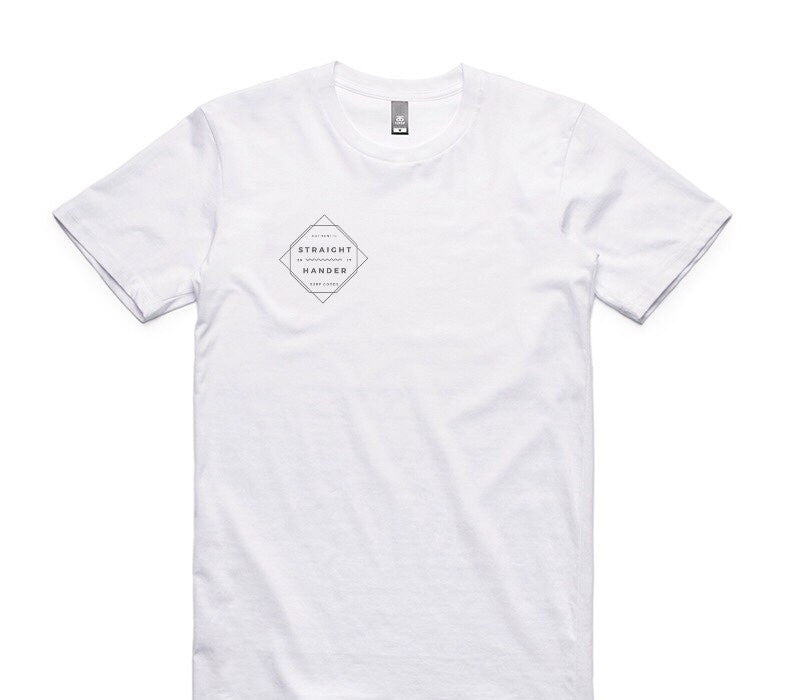 Custom AS Colour 100% Cotton White T-Shirt