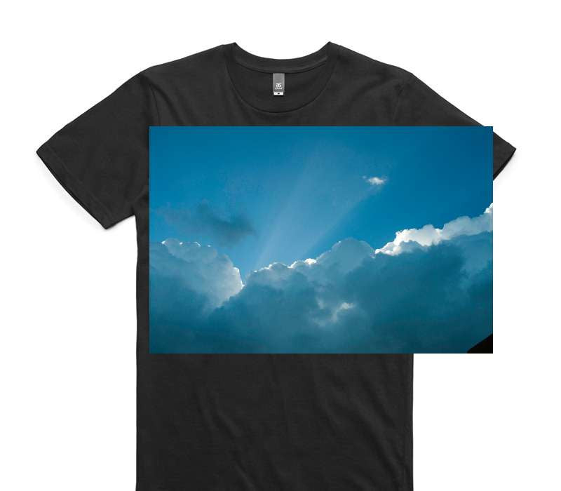 Custom AS Colour 100% Cotton Black T-Shirt