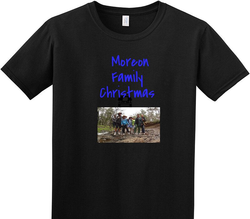 Custom Adult Soft Style 100% Cotton Black T-Shirt