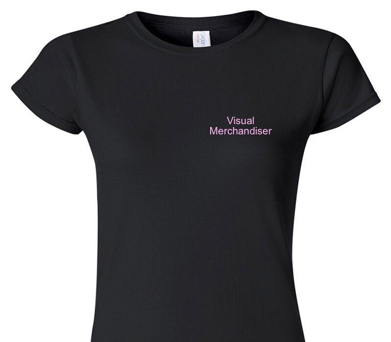 Custom Womens Soft Style 100% Cotton Black T-Shirt