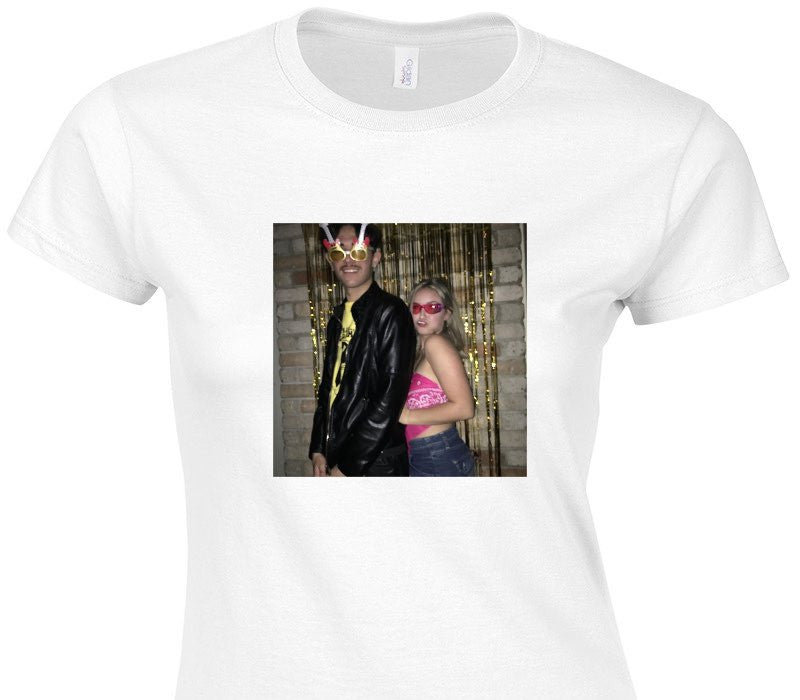 Custom Womens Soft Style 100% Cotton White T-Shirt