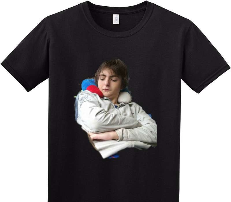 Custom Adult Soft Style 100% Cotton Black T-Shirt
