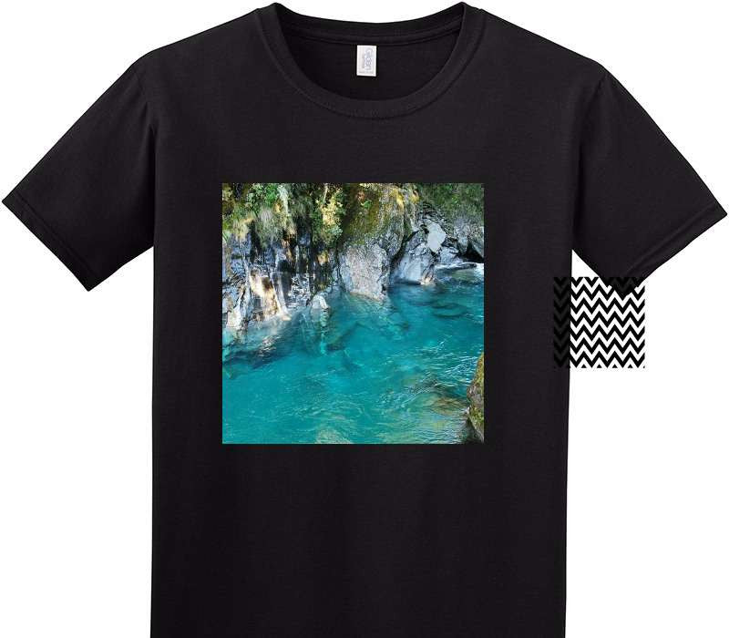 Custom Adult Soft Style 100% Cotton Black T-Shirt