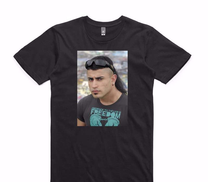 Custom AS Colour 100% Cotton Black T-Shirt