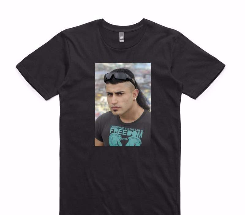 Custom AS Colour 100% Cotton Black T-Shirt