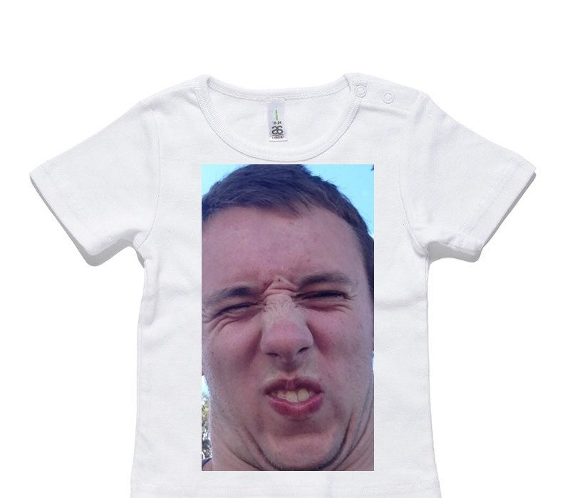 Custom AS Colour White Baby T-Shirt