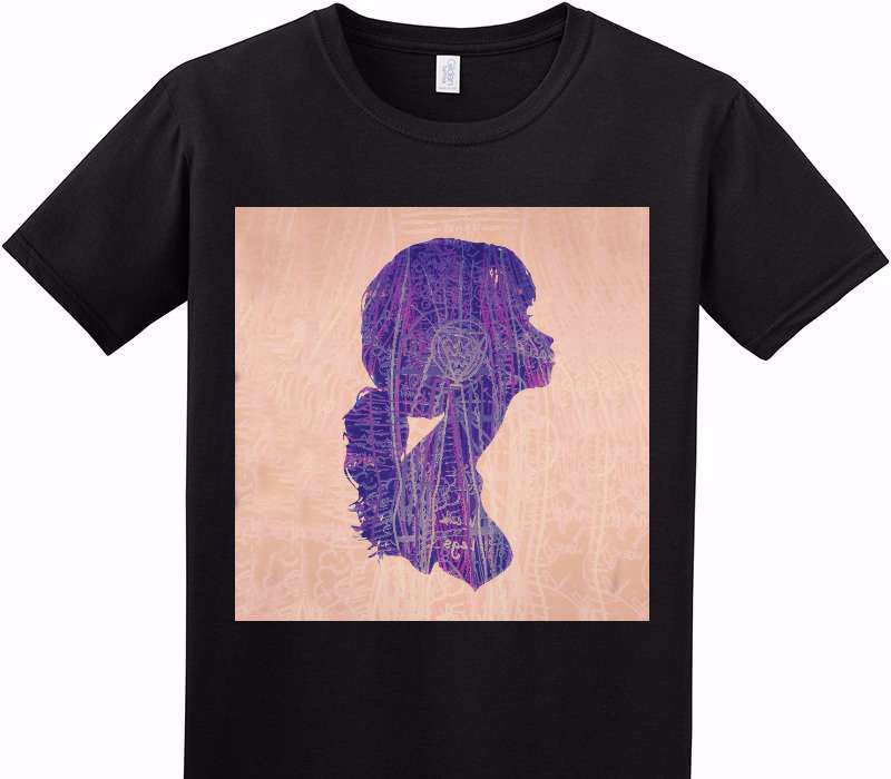 Custom Adult Soft Style 100% Cotton Black T-Shirt