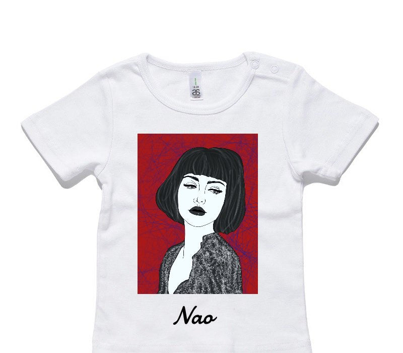 Custom AS Colour White Baby T-Shirt