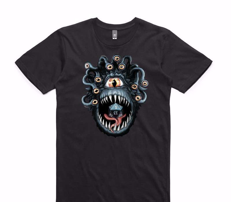 Custom AS Colour 100% Cotton Black T-Shirt
