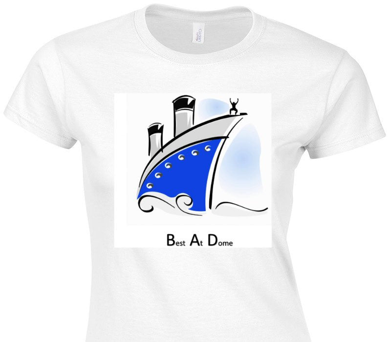 Custom Womens Soft Style 100% Cotton White T-Shirt