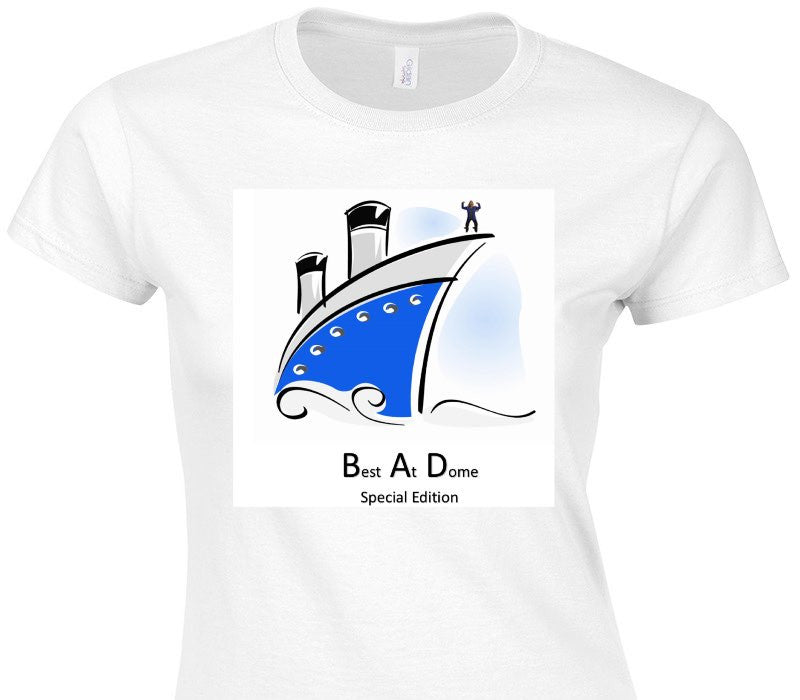 Custom Womens Soft Style 100% Cotton White T-Shirt