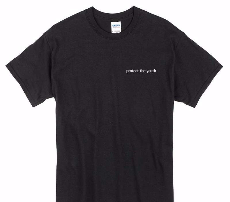 Custom Gildan 100% Cotton Black T-Shirt