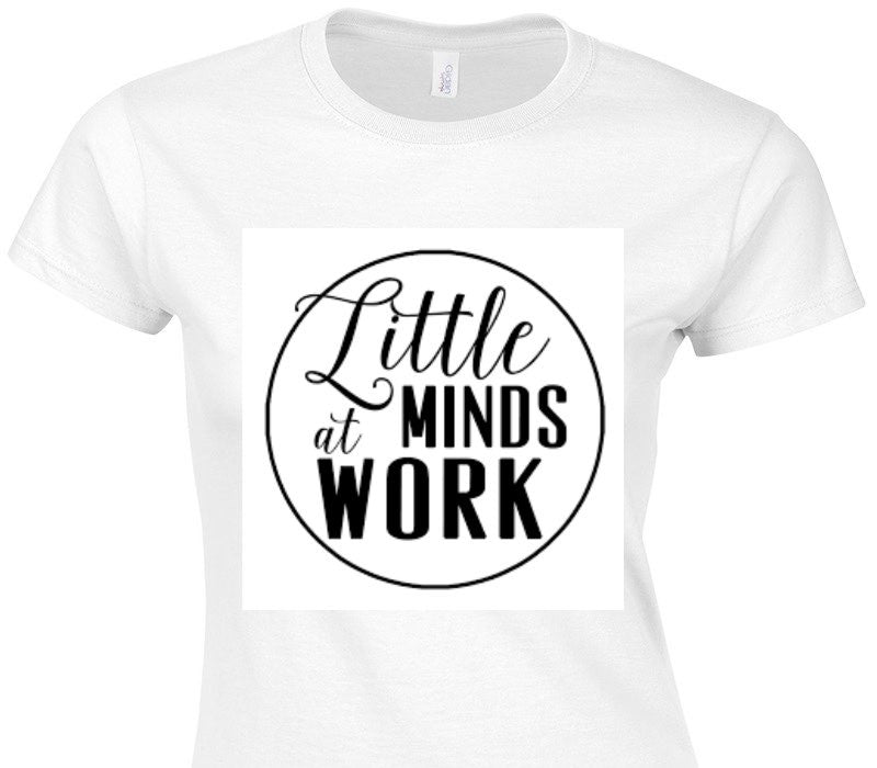 Custom Womens Soft Style 100% Cotton White T-Shirt