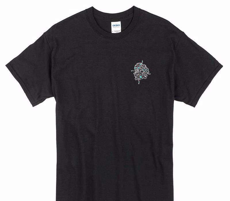 Custom Gildan 100% Cotton Black T-Shirt