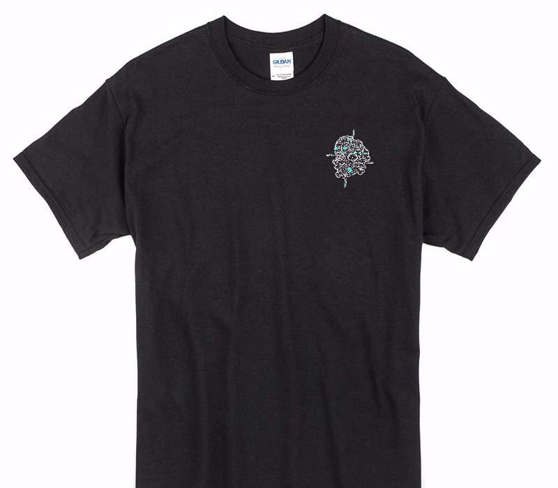 Custom Gildan 100% Cotton Black T-Shirt