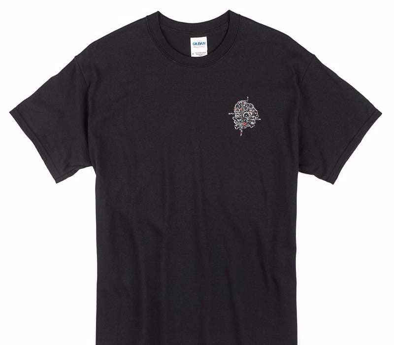Custom Gildan 100% Cotton Black T-Shirt