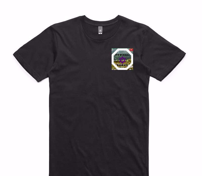Custom AS Colour 100% Cotton Black T-Shirt