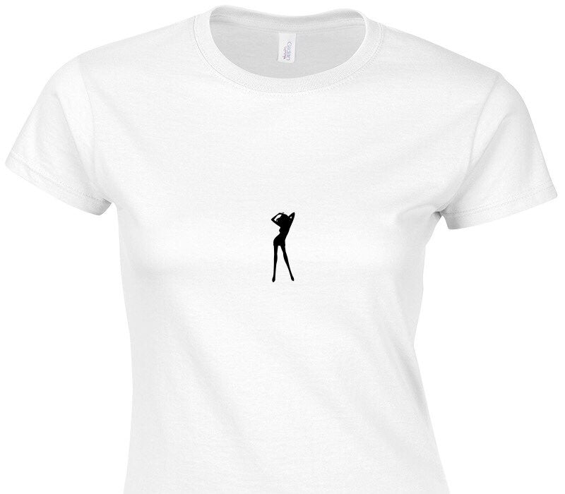 Custom Womens Soft Style 100% Cotton White T-Shirt