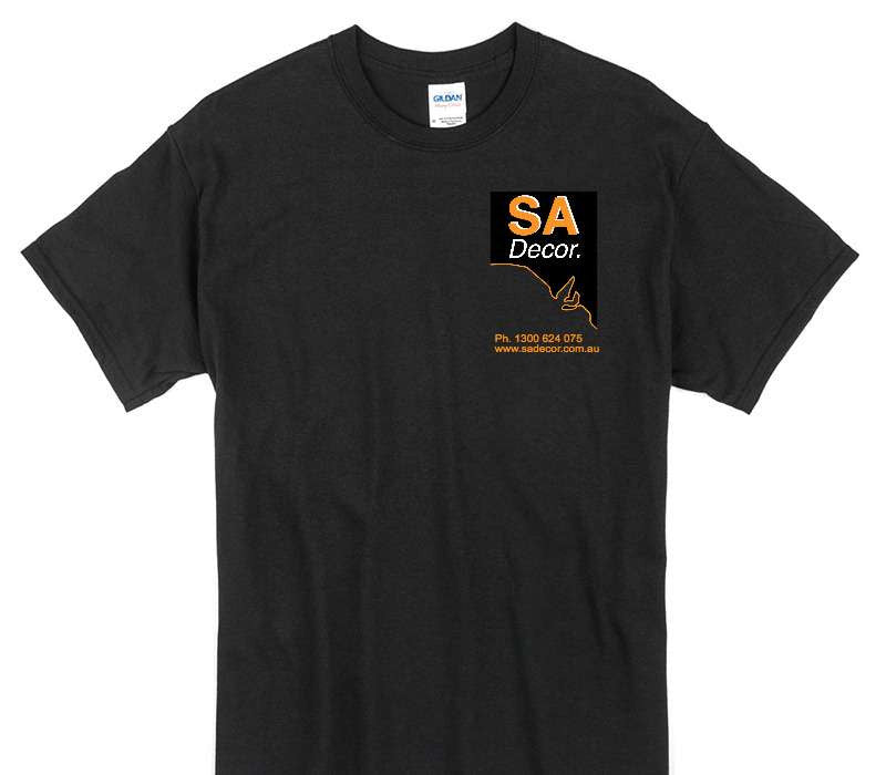 Custom Gildan 100% Cotton Black T-Shirt