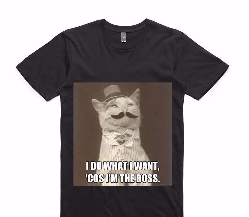 Custom AS Colour 100% Cotton Black T-Shirt