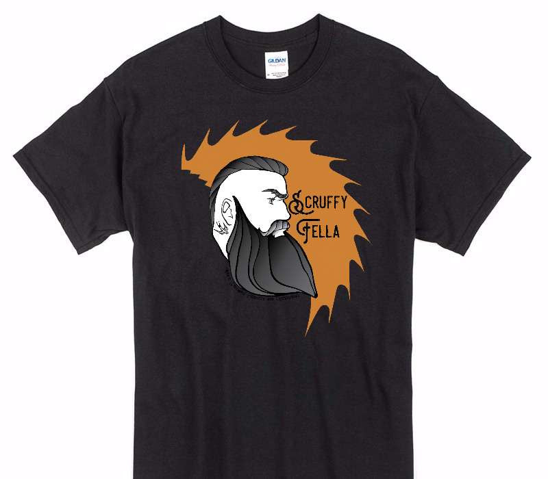 Custom Gildan 100% Cotton Black T-Shirt